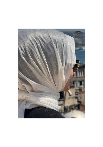 Aldaıyr Simli Şifon Şal Çok Rrenkli33