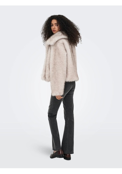 Only Onldawn Faux Fur Sentetik Kürklü Kadın Ceket 15348977 Taş