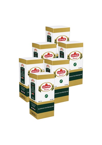 Hediyelik Dökme Siyah Çay 400 Gr. Altılı Paket