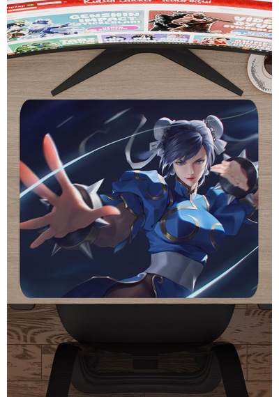Street Fighter Kaymaz Dikişli Kauçuk Oyuncu Mousepad V5 - 48x40 Xl Gaming Mouse Pad Fare Altlığı