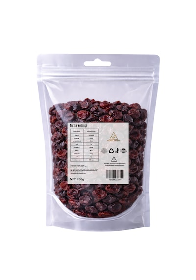 Natutea Turna Yemişi Cranberry 200 G Kuru Meyve 200 G