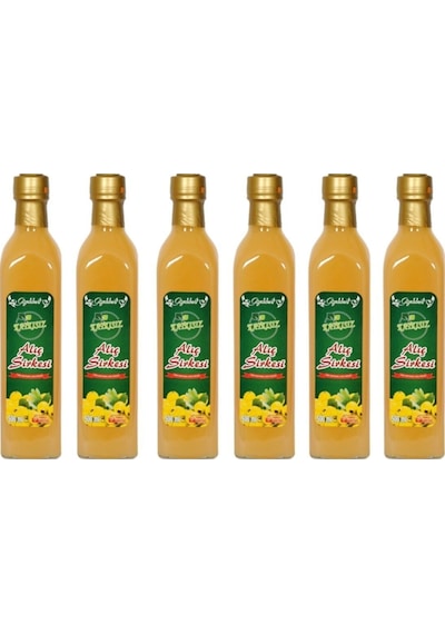 Alıç Sirkesi 6x500 Ml - %100 Katkısız Doğal Geleneksel Ev Yapımı