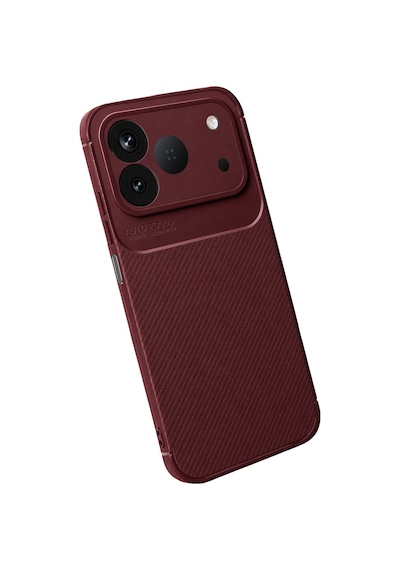 Newface - 91 - Tecno Spark 50 4g Auto Focus Karbon Kapak - Spt-gld - - Bordo