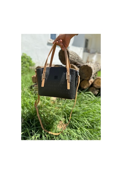 Just Polo Kadın El Ve Omuz Çantası 2066mh Siyah Camel 35636834