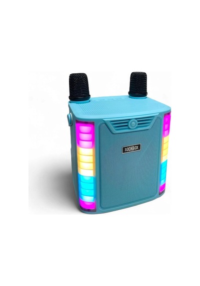 Rose Sp-614 Taşınabilir Şarjlı Bluetooth Karaoke Mikrofon Ve Hoparlör Seti - Mavi