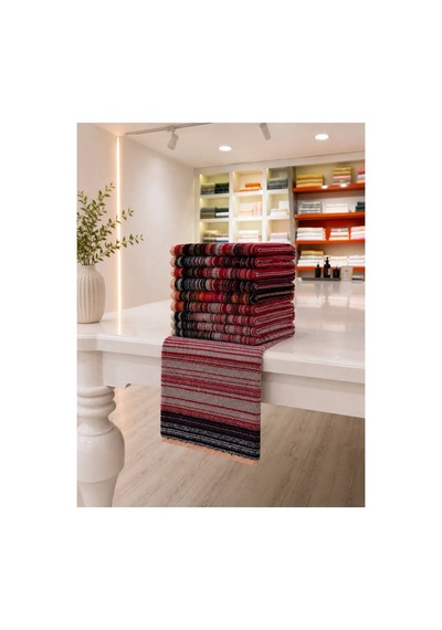 Ultra Soft 50x90 Cm 10'lu El Ve Yüz Havlu Set Çok Renkli