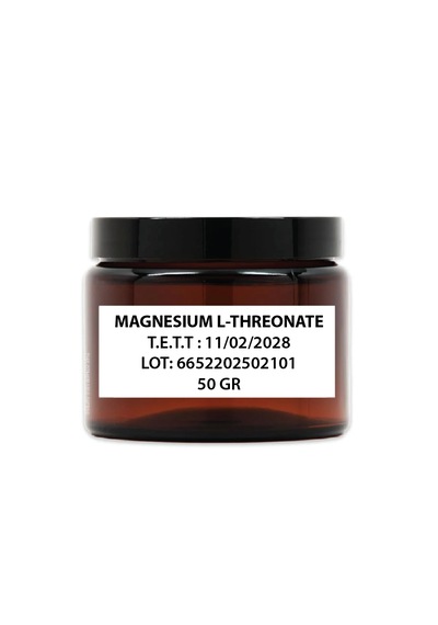 Magnesium L-threonate Toz Hammadde 50 Gr.