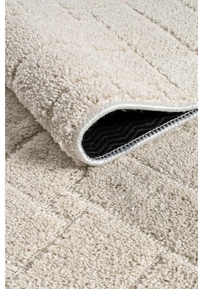 Raschel Carpet Kaymaz Taban Moopy Krem Rengi Bukleli Yumuşak Soft Dokuma Yolluk Halı Salon Halısı Lp1001a, 100 X 450 Diğer