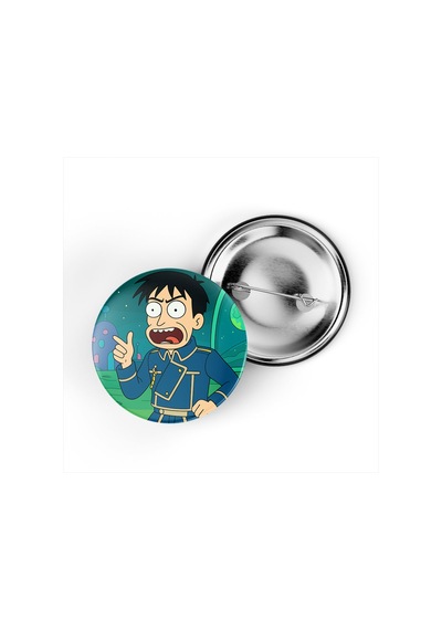 Roy Mustang - 44 MM İğneli Çanta Rozeti Çok Renkli