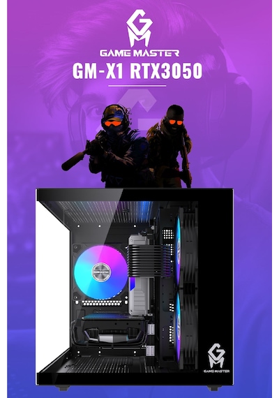 Game Master GM-X1 R5-5500 16 GB 512 GB M.2 SSD 6 GB RTX3050 Free Dos Masaüstü Oyuncu Bilgisayarı