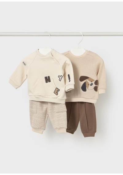 Mayoral Newborn Erkek Bebek Örme Takım 2li Bej