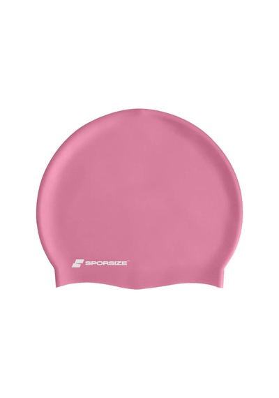Silicone Swimming Cap - Deniz Ve Havuz Silikon Yüzücü Bonesi Pudra