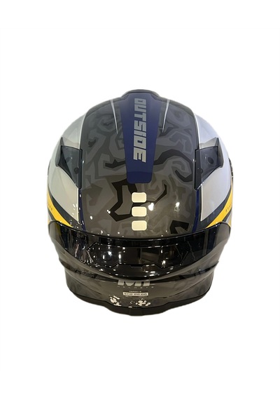 Mt Helmets Targo S Outside C3 Kapalı Motosiklet Kaskı Parlak Sarı