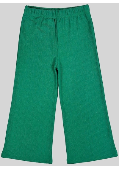 Yeşil Bürümcük Bol Paça Pantolon 2062-5 Yeşil