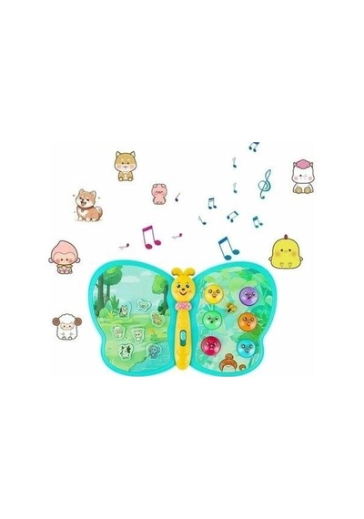 855-181d Pilli Müzikli Kelebek -zrv