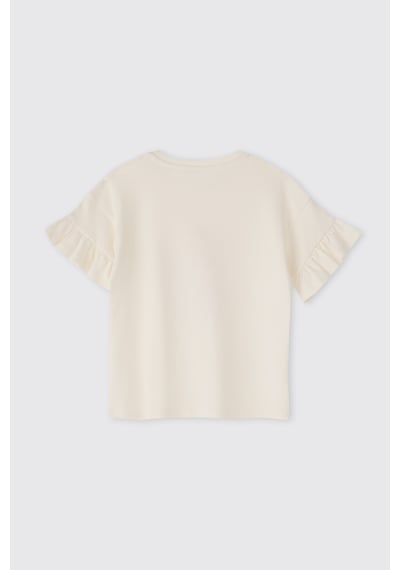Panço Kız Çocuk Baskılı Pembe Pijama Takımı
