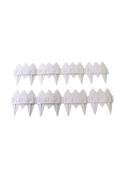 Dekoratif Çit Bahçe Çiti Peyzaj Koruma Çiti Beyaz Renk 408 Cm