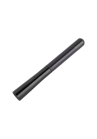 Trobus Oto Anten Çubuğu Alüminyum Karbon Fiber Görünümlü 12 Cm Siyah