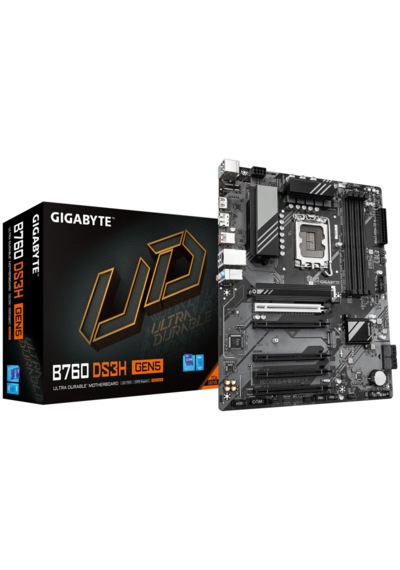 Gıgabyte B760 Ds3h Gen5 Ddr5 Hdmı-dp Typec Pcıe 5.0 1700p Atx 5-pcı Slot