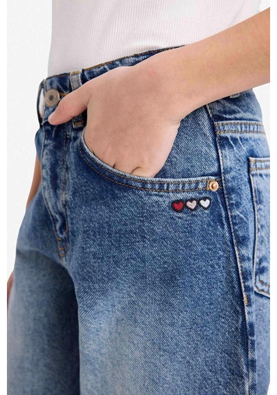 Defacto Barrel Fit Mavi Kız Çocuk Jean Pantolon G6957a8/nm34 Mavi