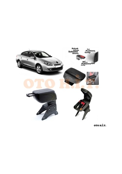 Renault Fluence Makyaksız Uyumlu Kol Dayama Ve Kolçak Sürgülü Bar