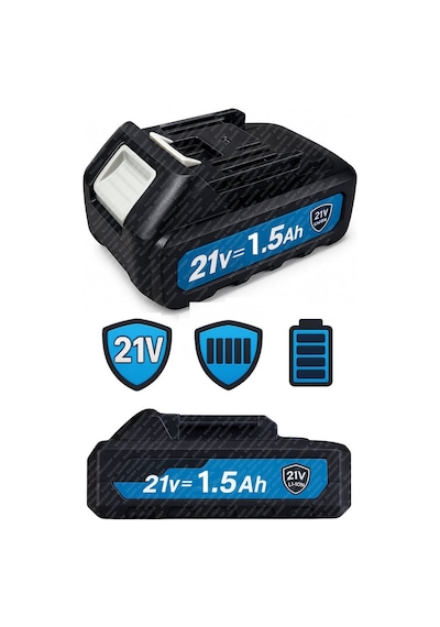 Bulldozer 21v 1.5 Ah Profesyonel 5 Pilli Batarya Lı-ıon Lıthıum Iom 3.0ah 3000mah