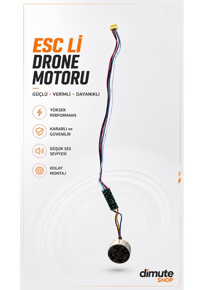 Esc Li Drone Motoru Fırçasız Yüksek Performanslı Rc Drone Yedek Motoru