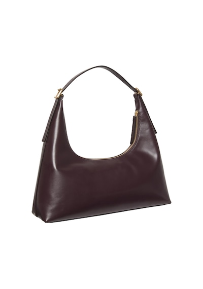 Calvin Klein Emblem Hw Lthr Kadın Bordo Shoulder Bag-9957 Bordo