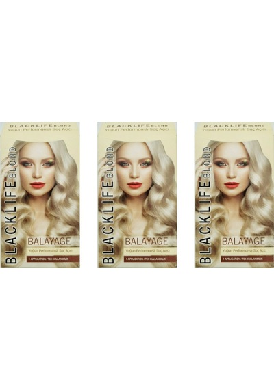 Blacklife Blond Balayage Yoğun Performanslı Saç Renk Açıcı 3 Adet