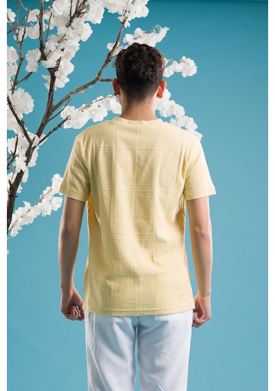 Slimfit Pamuklu Bisiklet Yaka Likralı Kısa Kol Erkek Triko Yazlık T-shirt 001 Slimfit Pamuklu Bisiklet Yaka Likralı Kısa Kol Erkek Triko Yazlık T-shirt 001