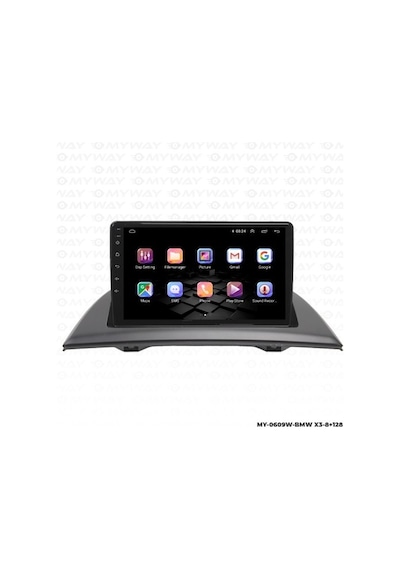 Myway Bmw X3 Android Multimedya Carplay Navigasyon Ekran - 8gb Ram+128 Gb Hdd - Myway