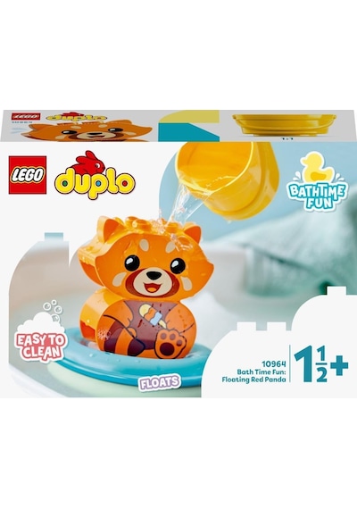 LEGO® Duplo 10964 İlk Banyo Zamanı Eğlencesi Yüzen Kırmızı Panda 5 Parça