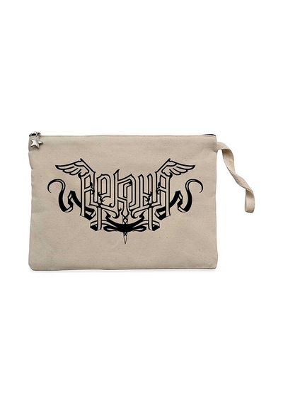 Arkona Logo Krem Clutch Astarlı Cüzdan / El Çantası Krem