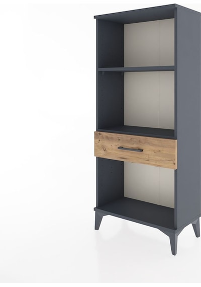 Hyperion Dolap 2 Raflı Tek Çekmeceli 60x44x134 Antrasit-çam Antrasit Hyperion Dolap 2 Raflı Tek Çekmeceli 60x44x134 Antrasit-çam Antrasit