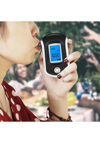 2024 Yeni Dijital Nefes Alkol Tester Mini Profesyonel Polis At6000 Alkol Tester With Box With Box