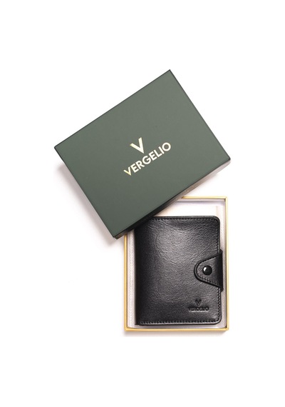 Black Cüzdan & Kartlık Erkek 866 Vergelio Purse Matte Crystal Wallet Card Holder Siyah