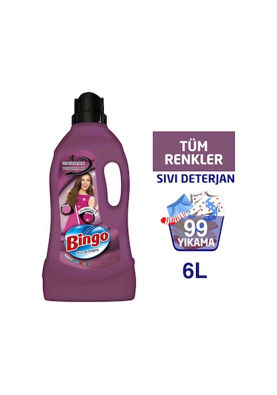 Bingo Onaran Koruma Sıvı Bakım Çamaşır Deterjanı 3 x 2 L
