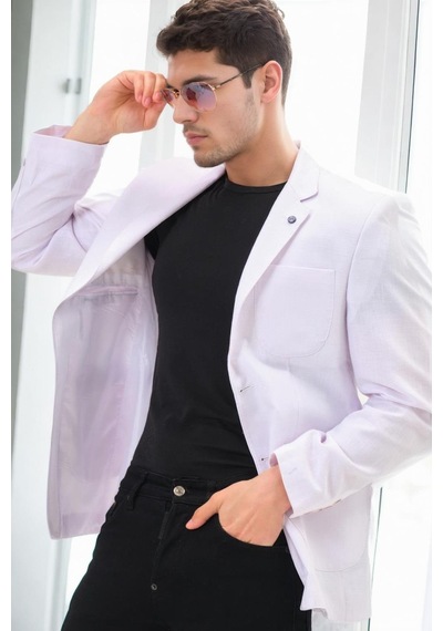 C5059 Dewberry Erkek Ceket-beyaz