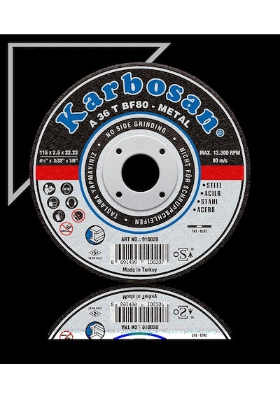 Karbosan Metal Kesme Kesici 115x3.0x22 10 Adet