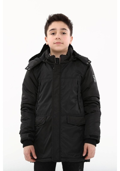 Erkek Çocuk Mont 51274 Siyah