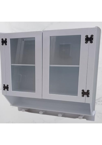 Hobi Adn 90351 Model Dekoratif Terek Ecza Dolap Mdf Parlak Beyaz Lake El Yapım Hobi Adn 90351 Model Dekoratif Terek Ecza Dolap Mdf Parlak Beyaz Lake El Yapım
