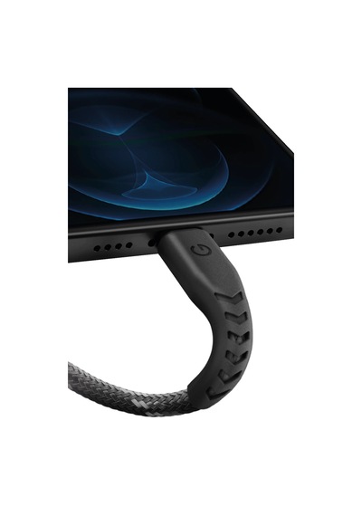 C89 Nyloflex 1.5m 3a Usb To Lightning Hızlı Şarj Kablo - Siyah