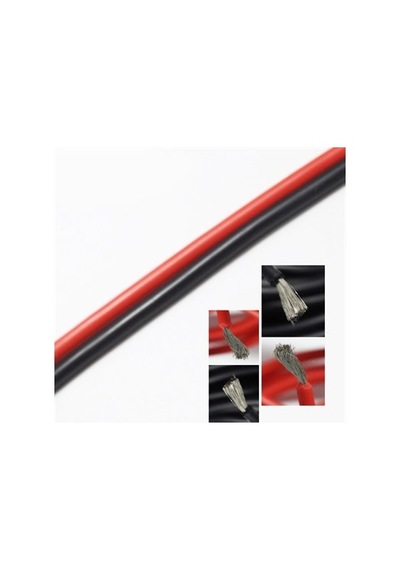 20AWG Siyah Silikon Kablo 1m