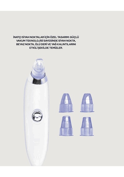 Siyah Nokta Temizleme Cihazı, Mikro Kristal Başlıklı, Vakumlu