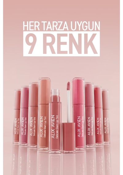 Kalıcı & Suya Dayanıklı Dudak Parlatıcı Tint - Delicate Glam Lip Tint 709 Ruby Sensation Pembe