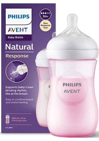 Philips Avent Natural Response Pp Pembe Biberon 1+ Ay 260 Ml Scy903/11 Çok Renkli