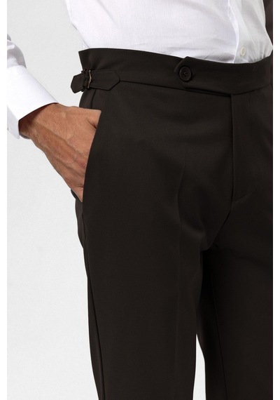 Antioch Yüksek Bel Regular Fit Erkek Pantolon Kahve