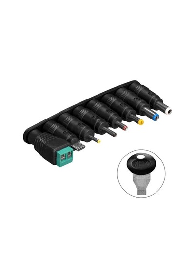 Sl-128c 3 Volt - 12 Volt 1 Amper Ayarlı 8 Uçlu Swıtch Mode Plastik Kasa Adaptör