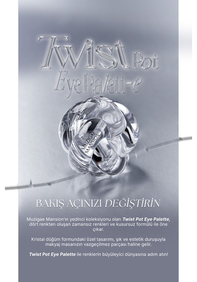 İpeksi Dokulu 4'lü Far Paleti Muzıgae Mansıon Twist Pot Eye Palette 05 Fog Rose 12009179