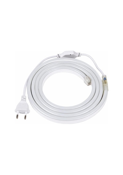 Tr 220v Neon Led Hortum 20 Metre 6400k Beyaz Işık 120 Led/m Tak Çalıştır Ip65 Su Geçirmez Şerit Led Dış Mekan